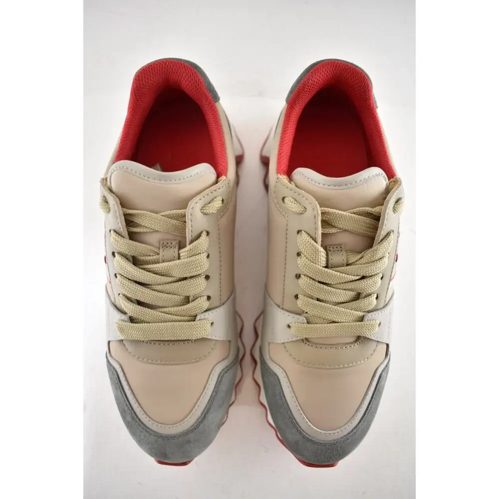 Christian Louboutin Nastroshark Donna Flat Saharienne Platform Lowtop Sneaker 38 - Picture 9 of 14